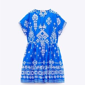Zara printed short dress